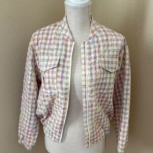 Plaid Women's Light Jacket